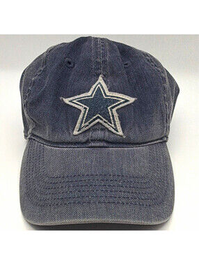 REEBOK NFL VINTAGE COLLECTION DALLAS COWBOYS BLUE/WHITE HAT CAP S/M distressed.